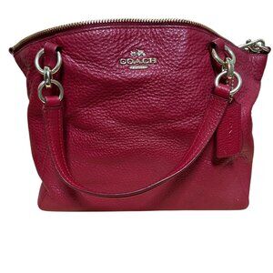 Coach Kelsey Red Handbag with crossbody strap